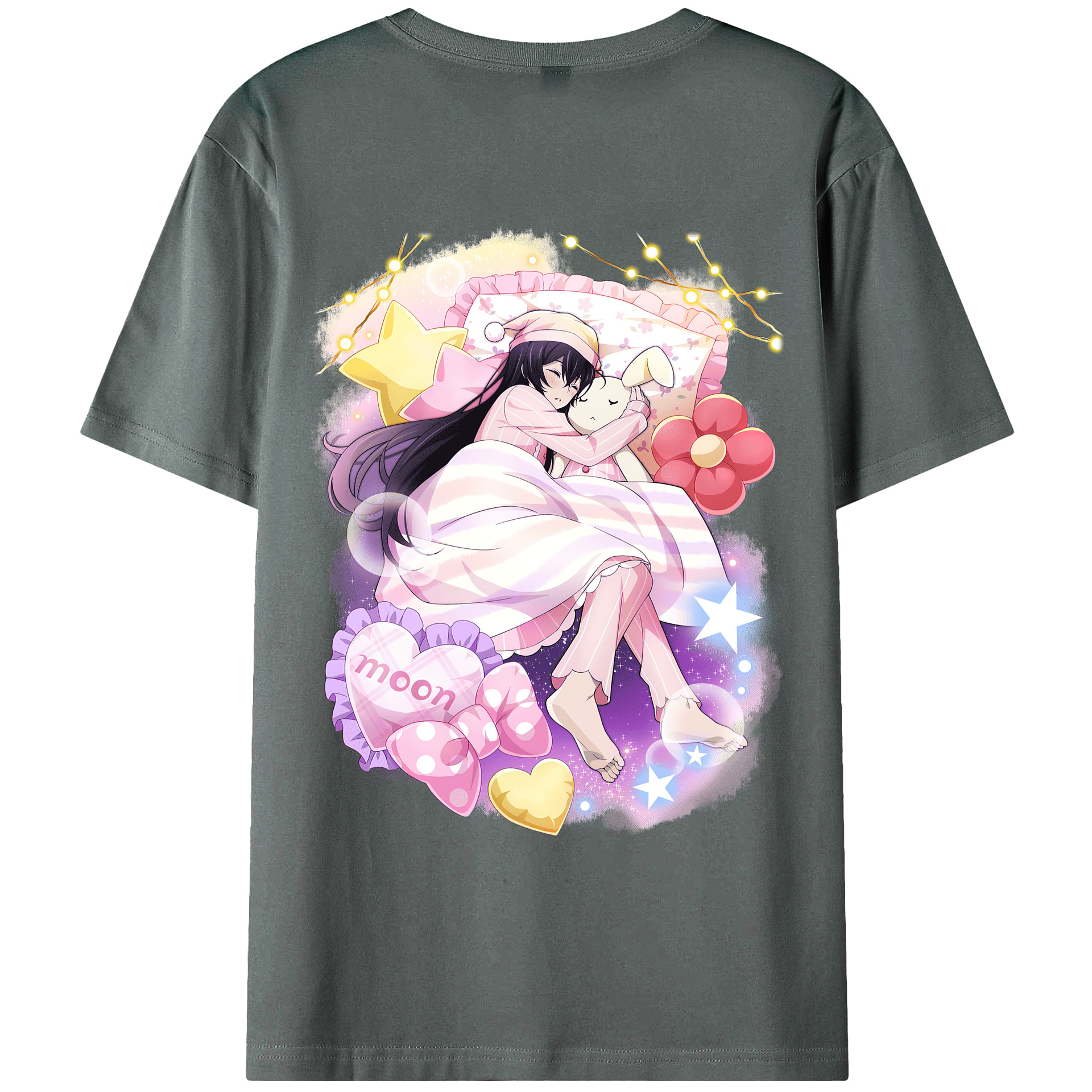 （画像用） 文豪ストレイドッグス Bungo Stray Dogs 綿100％ メンズ半袖Tシャツ（バックプリント） 通気性